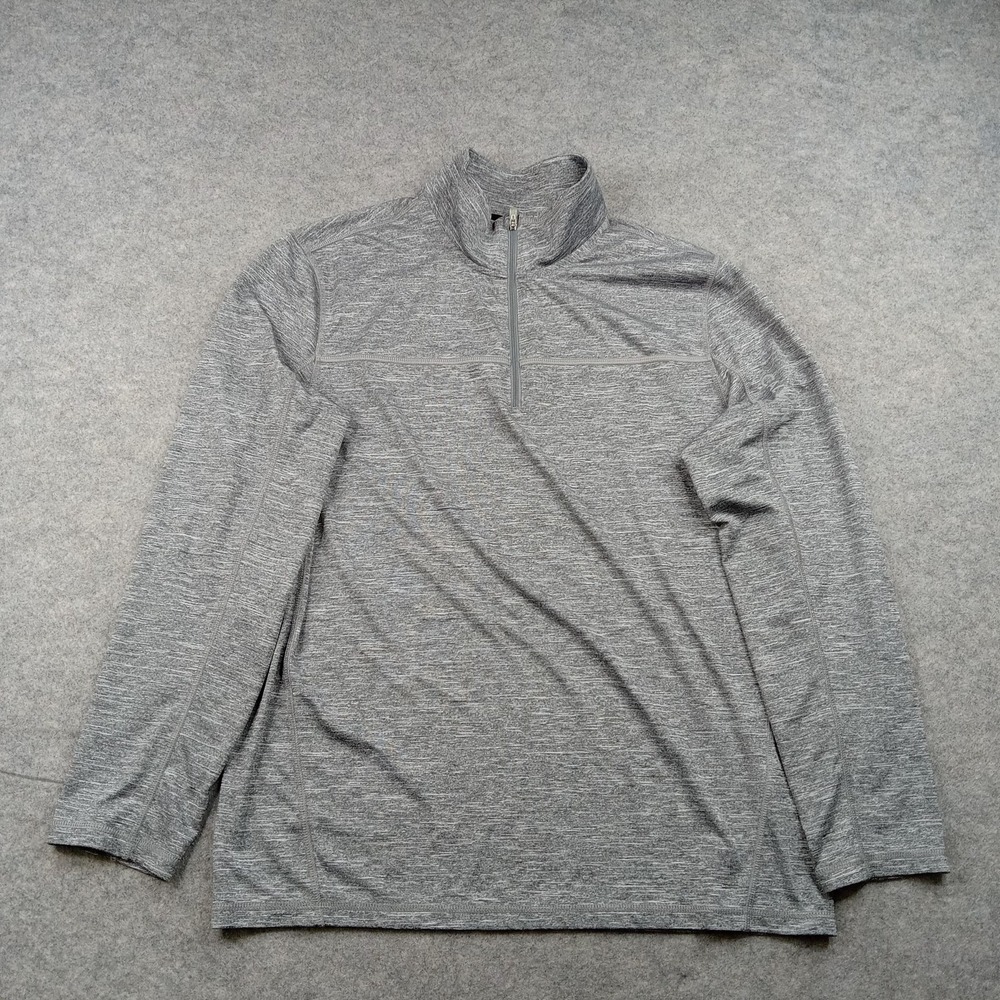Calvin Klein Jeans Pullover Mens Medium‎ Gray 1/4 Zip Long Sleeve Athletic Top